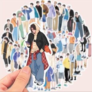 50pcs Graffiti Style Stickers For Boyfriend's Dressing, Laptop, Luggage, Notebo